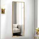 AAZZKANG Full Length Wall Mirror with Metal Frame Large 43"x14" Modern Rectangular Hanging Mirrors for Bathroom Bedroom Living Room Home Entryway Gold