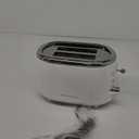 Mueller Retro Toaster 2 Slice with 7 Browning Levels and 3 Functions: Reheat, Defrost & Cancel, Stainless Steel Features, Removable Crumb Tray, Under Base Cord Storage, White