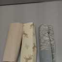 SwaddleMe by Ingenuity Monogram Collection Baby Swaddle, 100% Cotton, Improves Sleep & Calms Startle Reflex, 0-3 Months, Pocket Fold Design for Easy Changes, 1.0 TOG, 3-Pack - Born Free