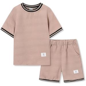 KIDLAGA Boys Clothes 2PCS Outfits Color Block T Shirt & Shorts Teen Boy Clothes Kids Summer Clothing Sets Sizes 8-9Y