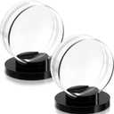 Taiyin Hockey Puck Display Case Acrylic Clear Puck Holder with Shell Base Hockey Display Stand Autographed Souvenir Memorabilia for Enthusiasts Collection