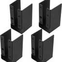 2x4 Joist Hanger, 4 Pcs Concealed Joist Hanger, Concealed Flange Light Joist Hanger, Concealed Face Mount Joist Hanger Joist Brackets Fit Standard 2x4 Beam Wood Fence Rail, Actual Size 2"x4"