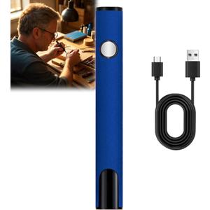 2025 Rechargeable Thread Burner kit Digital Thread Zapper Tool Burning Pen For Beading Leather Craft Sewing Weaving And Stringing Molten Wax Carving Wooden Board Hot Stamping (blue)