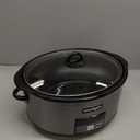 Crock-Pot Large 8-Quart Programmable Slow Cooker with Auto Warm Setting Black Stainless Steel