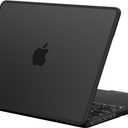 BlueSwan Anti-Cracking Hard Shell Case Compatible with MacBook Pro 14-inch 2025 2024-2021 Release M4 M3 M2 M1 Pro/Max Chip, Anti-Fingerprint Soft TPU Bumper, Frosted Black