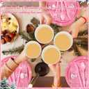 Pickmesh 400 Pcs Winter Snowflake Plates and Napkins Set Snowman Snowflake Dinnerware Disposable Tableware Set with Cups Knives Forks Spoons for Winter Party Supplies Table Decor, Serves 50(Pink)