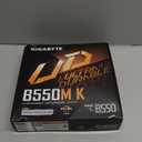 GIGABYTE B550M K AMD AM4 Micro-ATX Motherboard, Supports Ryzen 5000/4000/3000 Series Processors, DDR4, 3+3 Power Phase, 2X M.2, PCIe 4.0, USB 3.2 Gen 1, GbE LAN, Q-Flash