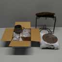 YHOSSEUN Espresso Cups 4 Oz, Porcelain Coffee Cups Set of 6 Espresso Cup with Saucers, Meatal Stand, and Stir Spoons, Brown Expresso Shots Cup