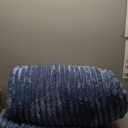 BEDELITE Fleece Oversized Queen Comforter Set -Super Soft & Warm Fluffy Blue Fog Bedding, Luxury Fuzzy Heavy Bed Set for Winter with 2 Pillow Cases