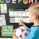 Hadley Designs Magnetic Weekly Planner for Fridge - Chalk Weekly Dry Erase Board, Week Magnetic Calendar for Refrigerator, Week Planner Board, Magnet Schedule Planners for Fridge
