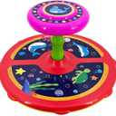 Ocean Twister 360 Sit Twist Spin Classic Spinning Kids Toy Activity Toy for Toddlers Ages Over 18 Months 2 3 4 5 Birthday for Boy Girl Indoor or Outdoor Larger Chassis More Stable and Safer (Red), Standard
