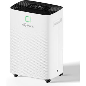 80 Pints Energy Star Dehumidifier Basement Home, Smart Silent Dehumidifier with Drain Hose, 1.32 Gal Water Tank, Intelligent Humidity Control, 24H Timer, for Large Room Bathroom Bedroom