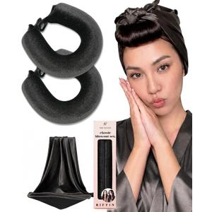 Classic Velvet Heatless Hair Curler Curling Rod Set - Soft Jumbo Large Flexi Rods Hair Rollers Curlers to Sleep In for Women, No Heat Heatless Curls Overnight Rods for Long Hair Volume Look