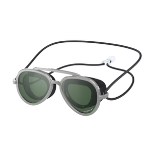 Speedo Unisex-Adult Swim Goggles Hydro Comfort (One Size, Black/Steel)