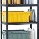 VEVOR Storage Shelves, 2000 lbs, 5 Tier Garage Storage Shelving, 18" D x 32" W x 72" H Adjustable Metal Shelves for Garage Shelves Utility Rack Shelf, Ideal for Kitchen, Warehouse, Basement, Black