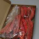 4 Pcs 16'' Red Gold Poinsettia Flowers Christmas Artificial Large Velvet Christmas Flowers Glitter Poinsettias Flower Picks Ornaments Floral Stems for Xmas Tree Decoration Wreath Garland