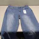 FUNUCA Straight Leg Jeans for Women,High Waisted Wide Leg Loose Microelastic Boyfriend Denim Pants, Size 14