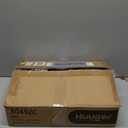 Huuger Nightstand with Charging Station, 27.6 Inch End Table Bedside Table with USB Ports and Outlets, Fabric Drawers, Night Stand for Bedroom, Charcoal Gray