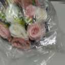 7 x NUPTIO Flower Ball Arrangement Bouquet - 2 Pcs 9.5 inch Diameter Dusty Rose Fake Flowers Roses Balls for Centerpieces Tables - Artificial Rose Arrangements for Wedding Centerpiece Table Decorations