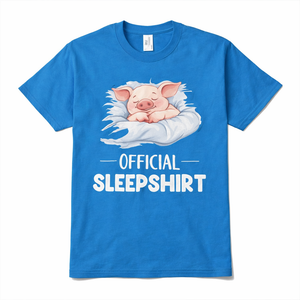 Official SleepShirt, Sleeping Pig Shirt for Kids, Cute Pig Shirt For Women, Kawaii Pig Lover Gift, Funny Sleeping Shirt, Pig Owner Gift (Medium)
