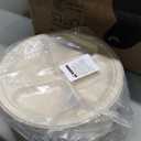 ECOLipak 125 Pack 3 Compartment Plates Disposable, 10 inch Heavy-Duty Compostable Paper Plates Made of Eco-Friendly Sugar Cane Fibers