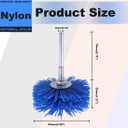 7 Pack Abrasive Nylon Wheel Brush for Drill with 1/4" Shank, (80 120 180 240 320 400 600 ) Grits, Nylon Abrasive Wheel Perfect for Removal of Rust/Corrosion/Paint