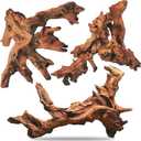 Hamiledyi Aquarium Driftwood 3PCS Natural Trunk Driftwood Assorted Branches 8-12" Reptile Wood Decor Terrarium Ornament Fish Tank Decoration