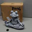 Goodeco 12.5" L10" H Meditating Yoga Frog Statue - Gifts for Women/Mom, Zen Garden Frog Figurines for Home and Garden Decor, Frog Decorations Gift Ideas, Frog Gifts for Women