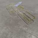 Moforoco 3-Pack Shower Caddy Basket Shelf with Soap Holder, No Drilling Traceless Adhesive Shower Wall Shelves, Rustproof Gold Bathroom Shower Storage Organizer