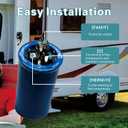 3312195.000 RV Air Conditioner Motor Capacitor 60/5 MFD Compatible with Dometic B59146 B59186 B59196 B595146 57915.741, Replaces Dometic 3312195000, Heavy Duty Air Conditioner Capacitor Replacement