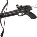 Tactical Crusader Hand Held Hunting Archery 50LB Pistol Crossbow Gun, Black 