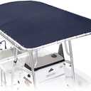 T top Replacement Canvas for Center Console Boat,Waterproof Boat T top Canvas Replacement, 900D Heavy Duty Oxford with Drawstring and Organizer, Navy Blue (109"x72")