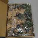 Dingion 6 Pcs 6" Christmas Mini Cabinet Cedar Wreaths for Kitchen with Ribbon Bows Artificial Cedar and Pine Cone Small Window Wreath for Window Door Farmhouse Christmas Party Decorations