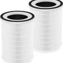 True HEPA KILO Filter For Afloia KILO, KILOPLUS, KILOPRO, MIRO, MIRO PRO and for MORENTO MR-Kilo, Kalo Air Purifier, 360 3-Stage Filtration for Home Bedroom Large Room Odor Dust Pollen Smoke, 2 Pack