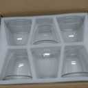 6 Pcs Frosted Glass Globes for Ceiling Fan Lights Covers Glass Lamp Shade Replacement for E26 Chandelier Table Wall Sconce, 2-1/8" Fitter, 4-5/8" Diameter x 4-1/2" Height