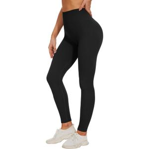 High Waisted Leggings for Women - No See Through Tummy Control Cycling Workout Yoga Pants with Pockets Reg & Plus (3X-Large, Black)