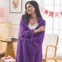 inhand Purple Knitted Throw Blanket for Couch Bed, Mothers Day/Mom Birthday Gifts for Mom from Daughter Son, Soft Lightweight with Tassels, Farmhouse Warm Decorative Blanket for Women, 60"x80"