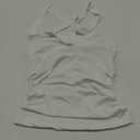 SOLY HUX Women's Ruched Halter Y2K Crop Tops Tie Back Sleeveless Slim Fit Cami Tops (Medium, Plain White)