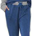 Ekouaer Women's Pajama Set Long Sleeve PJs 2 Piece Lounge Set Pullover Sleepwear Sweatshirt and Long Pants With Pockets (XXL)