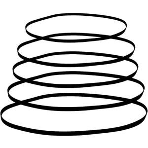 5 x 5 Pieces of 5 Sizes Turntable Belt Turntable Belts,Record Player Belt,Turntable Belt Replacement,Different Specifications Machine Recorder Rubber Belt for Repair Replacement Maintenance