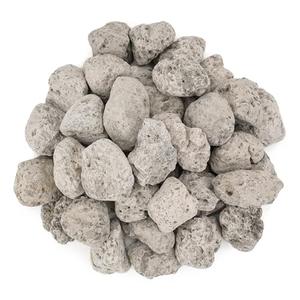 Stanbroil Light Weight White Lava Rock Granules - Natural Volcanic Rocks Decorative Landscaping Stones for Outland Living Bond Portable Fire Pit, Gas Log Set and Fireplace - 5 Pounds (1.2" - 1.9")