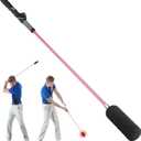 Golf Swing Trainer- Golf Grip and Tempo Trainer, Warm up Click Stick Golf Training Aid, Golf Speed Trainer, Rhythm Correction for Tempo & Wrist Angle, Portable Training Aid for Beginners to Pros