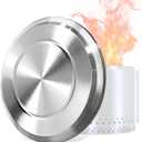 Fire Pit Lid for Solo Stove Bonfire,19.5 Inch Stainless Steel Fire Pits Cover, Anti-Rust and Waterproof Fire Pit Accessories for Outdoor Fire Pits and Camping Accessories