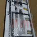 5-Light Dining Room Light Fixture,Black Farmhouse Kitchen Island Lighting,Rustic Pendant Light Over Table with Adjustable Rods,Modern Linear Chandeliers for Dining Room Kitchen Island