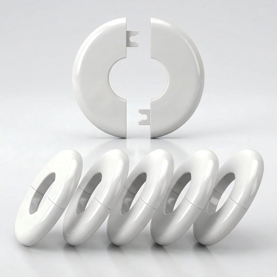 Pool Escutcheon Plates/Pool Ladder Cover Plate/Pool Trim Rings Fits for 1.9" Inner Within Diameter Tubing Pool Handrail&Pool Handrail Covers for Inground Pools/Other Water Pipes etc (6)