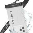 Case-Mate IP68 Waterproof Phone Pouch - Floating Waterproof Phone Case with Crossbody Lanyard - Beach Cruise Ship Travel Essentials - Compatible with All Devices - Touchscreen Friendly - Sand Dollar