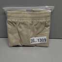 DOWMQ Men's Corduroy Shorts Casual Elastic Drawstring Lightweight Summer Beach Shorts with Pockets Khaki, XL