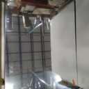 LOAAO 24X32 Inch Brushed Nickel Bathroom Mirror, Rounded Rectangle Silver Metal Frame Mirror, Brushed Nickel, Anti-Rust, Shatter Proof, Hangs Horizontally or Vertically