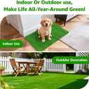 Artificial Turf Grass Outdoor: Grass Pad for Dogs Indoor Potty Training, Replacement Turf Rug for Patio Balcony Lawn Apartment Decoration, Easy to Clean with Drainage Holes(31.5x47.3 inch)