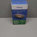 Dealusy 50 Pack (100-Piece) 24 oz Meal Prep Containers Reusable with Lids, Sturdy Leakproof & Food Safe, Microwave, Freezer, Dishwasher Safe Prep Containers, To Go Take Out Plastic Food Storage